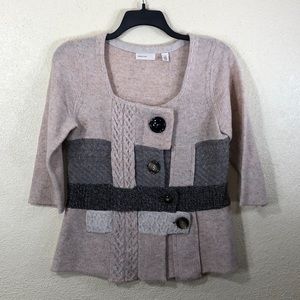 Anthropologie Sleeping on Snow Sweater Cardigan L